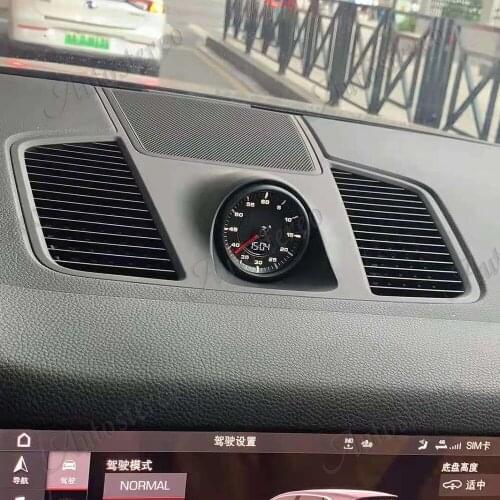 Car stopwatch for Porsche Cayenne 2018 -2020 interior dashboard center clock compass time electronic meter clock accessional