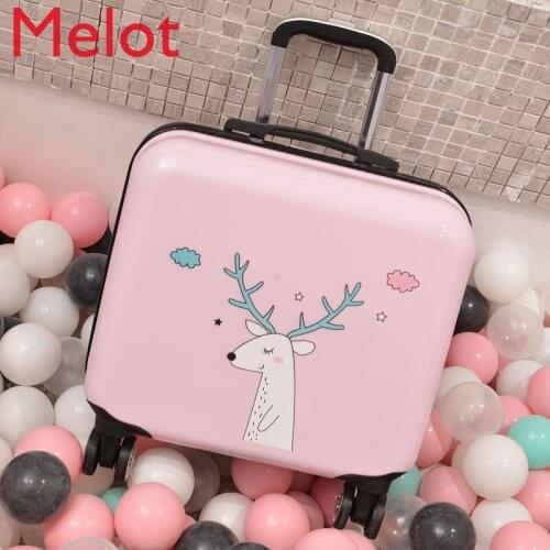 Small Suitcase Childrens Trolley Case Boarding Air Suitcase Cute Password Suitcase