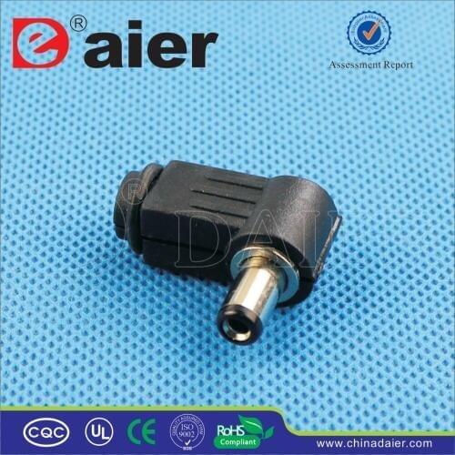 DC2.1-M2 right angle 2.1/2.5MM waterproof dc power jack with circle