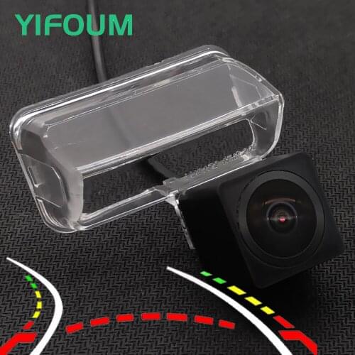 AHD Fisheye Dynamic Trajectory Car Rear View Camera For Peugeot 206 207 307 407 Sedan/Citroen C2 C4 C5 DS4/Toyota Camry Yaris EZ