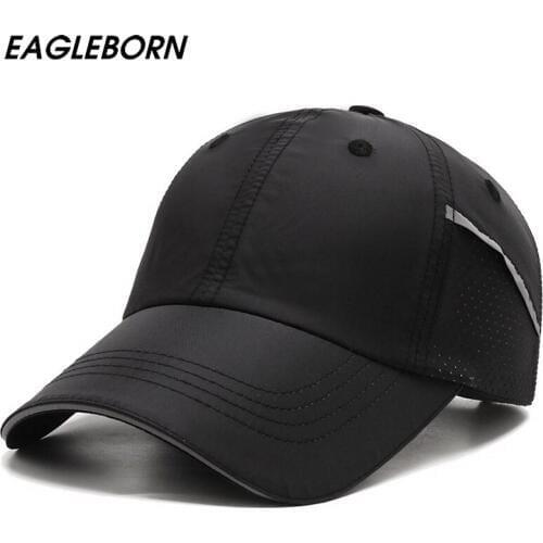 Summer Men Hat Light Polyester Sports Baseball Cap Shade Woman Night Run Outdoor Leisure Baseball Cap Sunscreen Black Off-white
