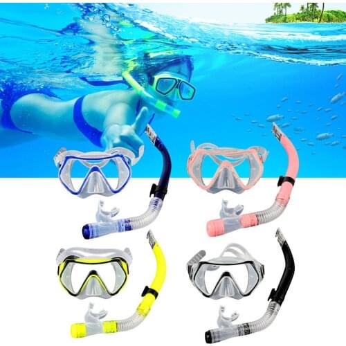 Dry Snorkel Set Anti-Fog Anti-Leak Snorkeling Facewear For Adults Swimming Glasses Snorkel Diving Goggles Equipment