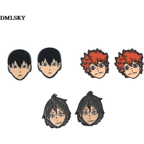 MD087 DMLSKY Cartoon Earrings Women Fashion Anime stud earrings Charm Earring Lovely Gifts for kids