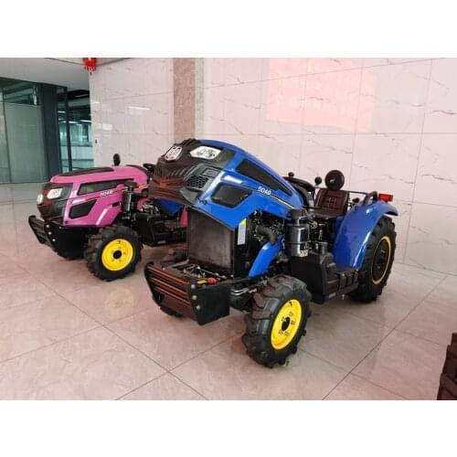 Mini Greenhouse Orchard Tractors Hydraulic Farm Garden Four Wheels Machine