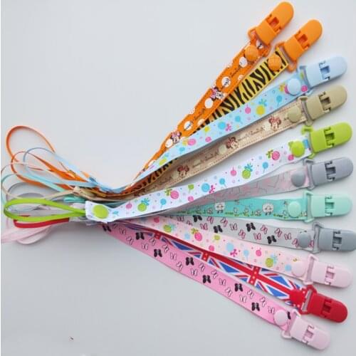 New Baby Pacifier Clips Chains Soother Holder Baby Pacifier Dummy Clip Nipple Holder for Nipples Clip Chains