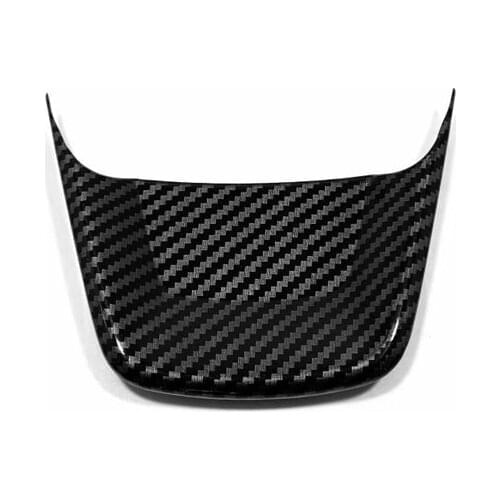 ABS Carbon Fiber Pattern Steering Wheel Trim Cover For Toyota Sienna XL40 2021 2022 Accssories Styling Decoration