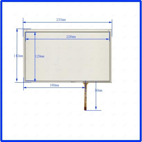 ZhiYuSun 5P0CS/LOT XWT272 10.1Inch Resistive touch screen Panel Digitizer 235*142 For CAR DVD touchsensor glass 235*142mm