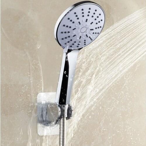 Self-adhesive Shower Head Bracket Adjustable Wall Mount Mounted Holder Durable