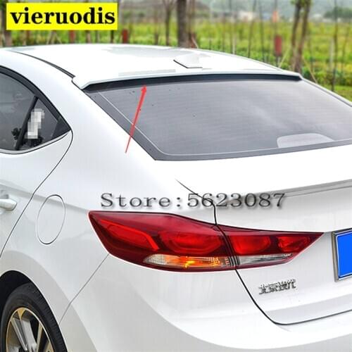 For Hyundai Elantra Spoiler High Quality ABS Material Car Rear Wing Primer Color Rear Spoiler For Hyundai Elantra Spoiler 2017