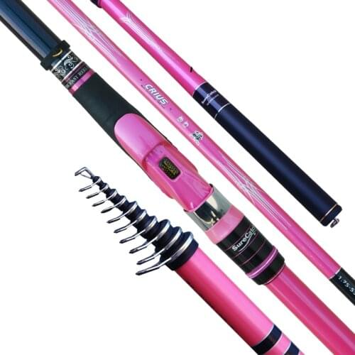 4.3m 5.3m Rock Fishing Rod Super-light Telescopic Fishing Olta Hand Pole Dual-use Stream Vara De Pesca Spinning Power Hand Stick