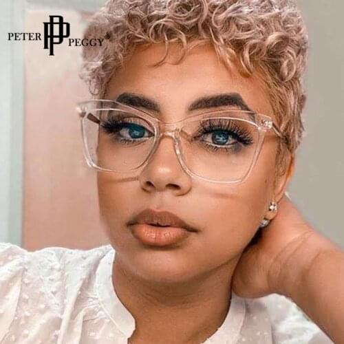 Vintage Square Transparent Glasses Women Men Luxury Brand Leopard Frame Glasses Prescription Myopia Optical Spectacles Frame