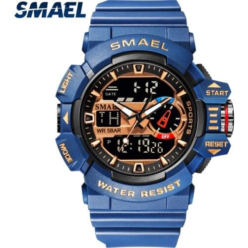 Military Watch For Men 50M Waterproof Bracelet Alarm Clock Stopwatch Luminous Hands LED Display Wristwatches 8043 Sport Watches