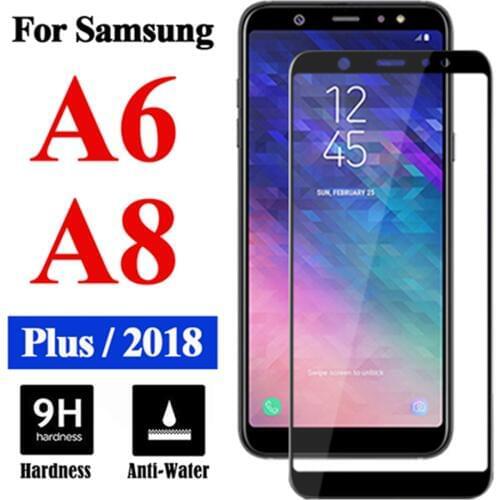 Protective Armored Glass On The For Samsung Galaxy A8 Plus 2018 A6 Screen Protector A 6 8 Tempered Glas Sheet Cam Tremp 9h Film