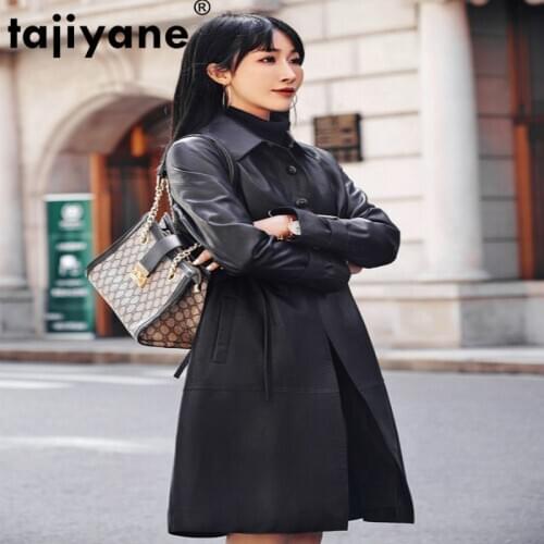 Tajiyane Womens Leather Jacket Women Clothes Coats and Jackets Women Sheepakin Coat Female Real Leather Jacket SS27_331 WPY547