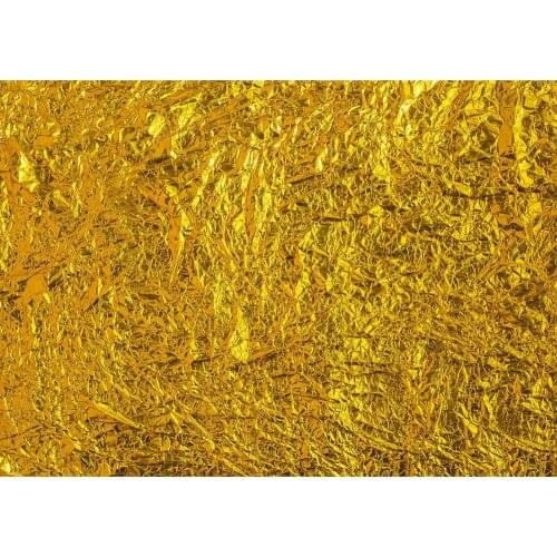 Golden Aluminium Foil Photographic Background Vinyl Cloth Backdrops for Children Baby Portrait Pets Toy Photoshoot Photo Studio