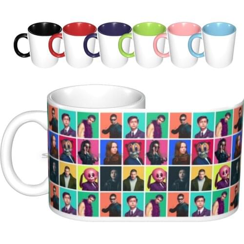 The Umbrella Academy-Character Collage Ceramic Mugs Coffee Cups Milk Tea Mug The Umbrella Academy Umbrella Academy Umbrella