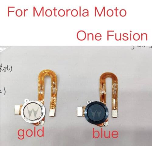 10PCS Home Finger Reader Fingerprint Reader Touch ID Sensor Return Key Home Button Flex Cable For Motorola Moto One Fusion