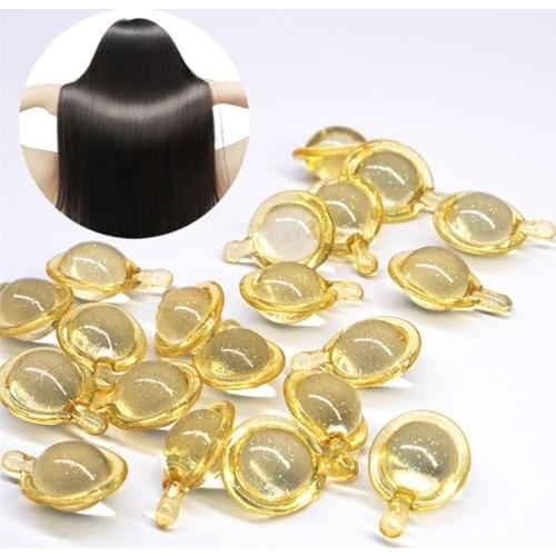 10Pcs Smooth Silky Hair Vitamin Capsule Keratin Complex Oil Hair Care Repair Damaged Hair Serum Moroccan Oil Anti Hair Loss