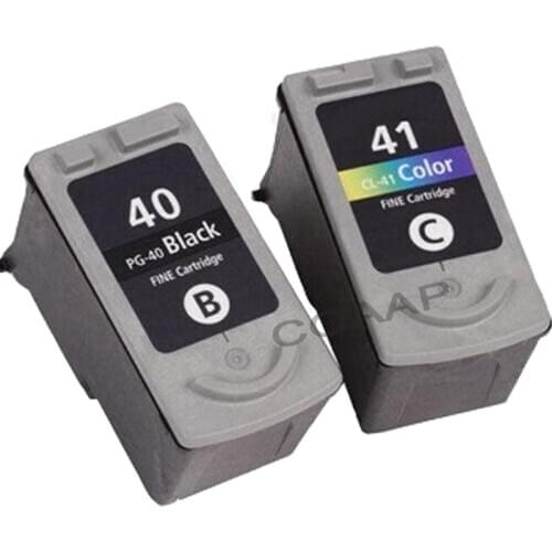 2 Compatible CANON PG41 CL41 BK+Color Ink Cartridge for PIXMA MP210 MP450 MP470 MP160 MP180 MP140 MP450 MX300 IP1600 IP2200