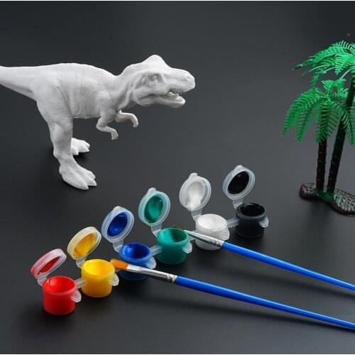 DIY Coloring 3D Painting Jurassic Dinosaur Drawing Watercolor Graffiti Action Figures Animal Model Kid Toy Gift