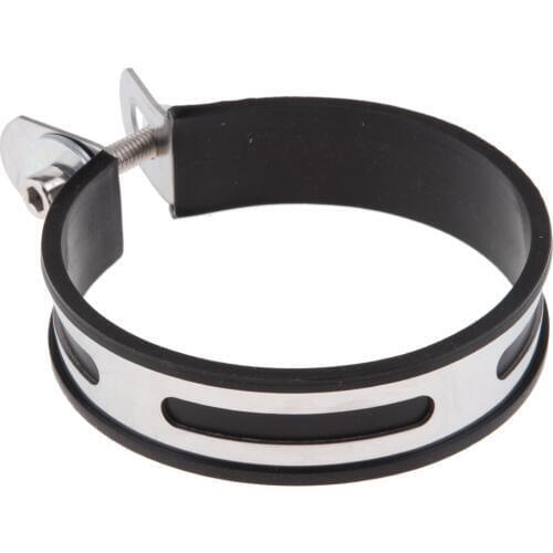 4 inch 100mm Exhaust Band Clamp Stainless Steel, Motorcycle Silencer Pipe Hanger Mount Bracket