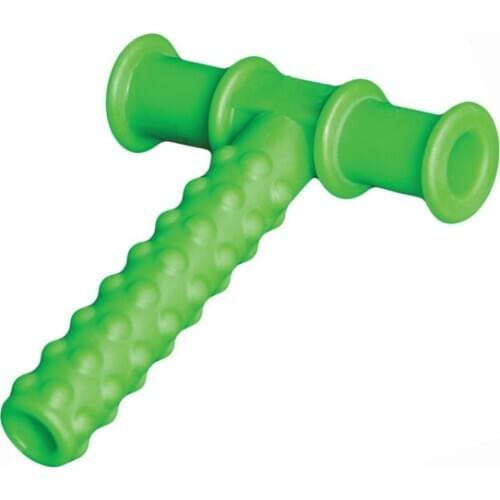5PCS Green Knobby Chewing Tube Kids Baby Teether Tuxtured Oral Motor Chewy Tools Autism Sensory Therapy Toys Speech Therapy Tool