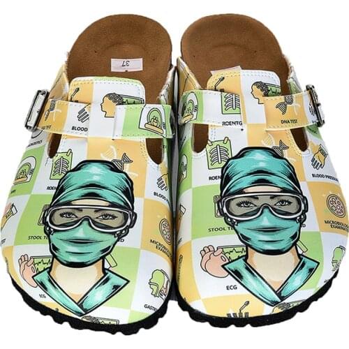 Digital Edition New season women green mask women design women indoor sabo slippers Casual Sandals Soft Soled Woman Kids Shoes