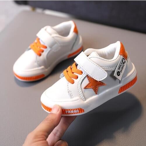 Childrens Sports Shoes New 2020 Autumn Boys Girls Casual Shoes Brand Baby Toddler Leather Running Shoes Fashion Kids Sneakers