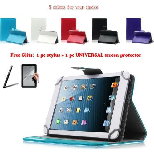 For Archos 80 Oxygen/80b Helium 4G/80c Xenon 8" Inch Universal Tablet PU Leather cover case Free Gift