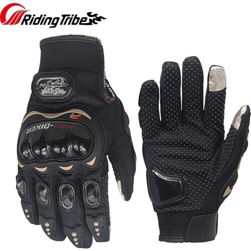 Riding Tribe MCS-01C Breathable Touch Summer Motorcycle Gloves Screen Protective Gear Motobike Racing Non-skid Mans Guantes