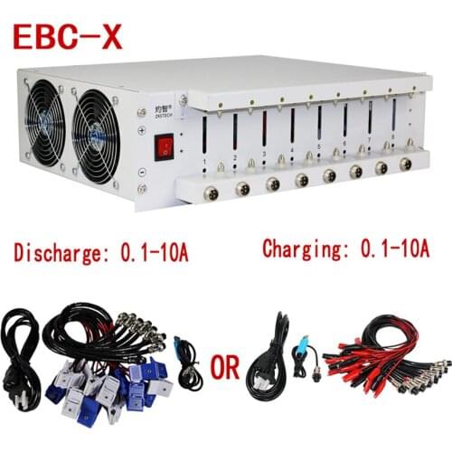 EBC-X 8-channel battery divider cabinet ternary iron lithium battery capacity tester 5A charge 10A put cycle