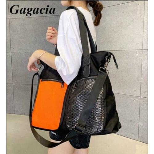GAGACIA Casual Women Handbags 2021 New Womens Shopping Temperament Nylon Shoulder Bag Large Capacity Female Multi-pockets Tote