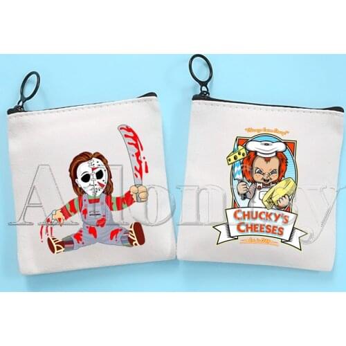 Chucky Canvas Coin Purse Coin Purse Collection Canvas Bag Small Wallet Zipper Key Bag Hand Gift