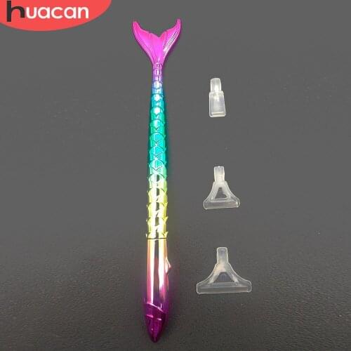 HUACAN 1pc 5D Diamond Painting Pen Tool Set Diy Diamond Embroidery Point Drill Pen Accessories Random Color