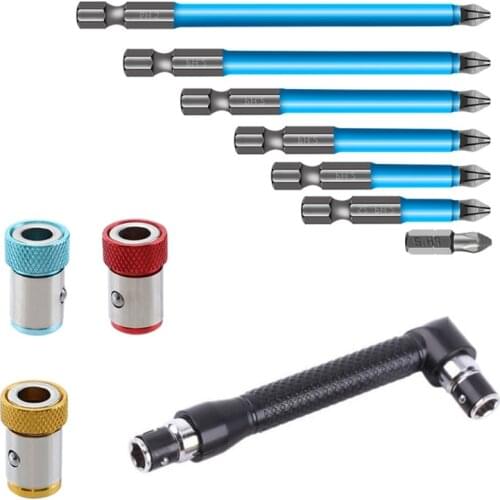 Multi-purpose Strong S2 Alloy Steel Cross Bit with Magnetic Blue Set Non-slip Tools Screwdriver Head Durable