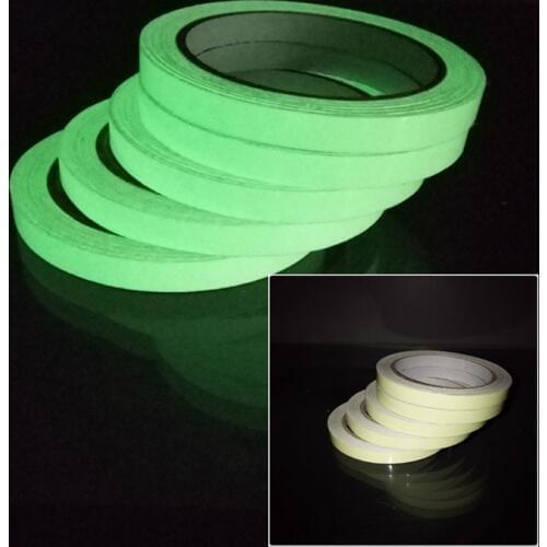 Fashion Luminous Tape Self Adhesive PET Warning Tape Night Vision Glow In Dark Wall Sticker Fluorescent Emergency Stickers 1/3M