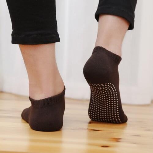 Men Yoga Socks Fitness Breathable Professional Non-slip Sports for Pilates Cotton Gym