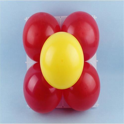 New 50pcs Balloon Grids 4 Hole Latex Balloons Mesh for Party Wedding Supplies Modeling DIY Accessories Plastic Grid