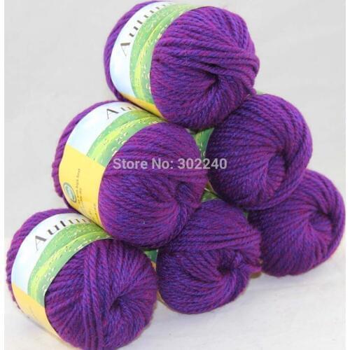 LOT of 6 BallsX50g Chunky Hand-woven Coarse Knitting Yarn Kelly green 211