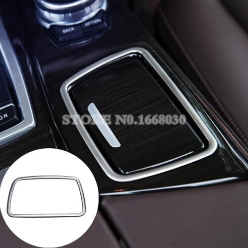 Interior Console Cigarette Ashtray Frame Cover Trim 1pcs For BMW 5 Series F10 F11 2011-2015 Car accesories interior Car Trim