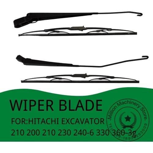 Wiper Blade for hitachi Excavator ZAX200 ZAX230 ZAX240-6 ZAX360-3G EX60 X70 EX70 EX120 Excavator Accessories