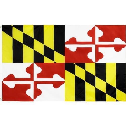90*150cm us usa state maryland flag