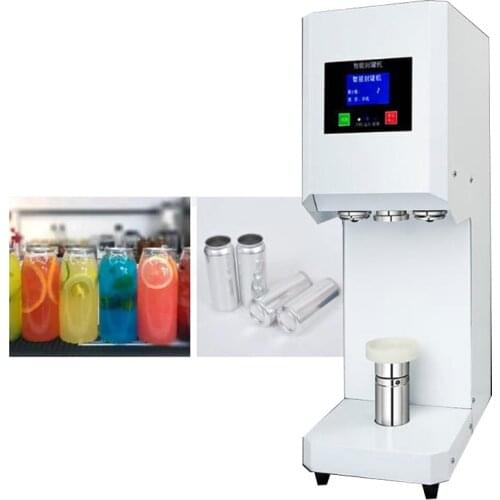 Best Selling beverage can seamer automatic lifting intelligent aluminum can seaming machine 110V 220V
