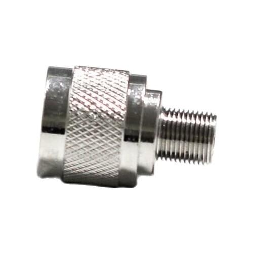 1PC NEW N Male Plug to F Female Jack RF Coax Adapter convertor Straight Nickelplated wholesale