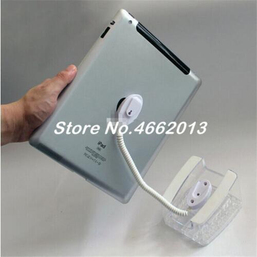 10XAcrylic security Ipad stand tablet display holder clear base for apple samsung shop tablet pc anti-theft exhibit and sale