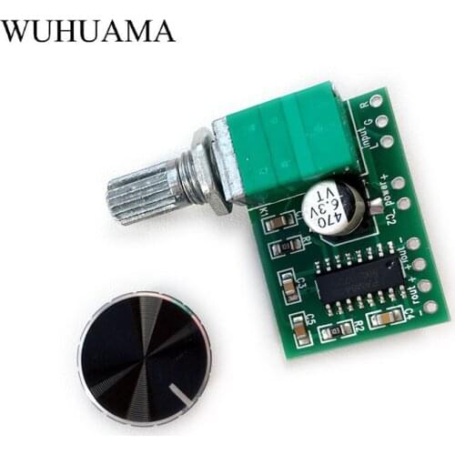 Audio Amplifier PAM8403 DC5V 2 Channel USB Digital Amplifier Board Module 2 * 3W Volume Control with Potentionmeter Switch KNOB
