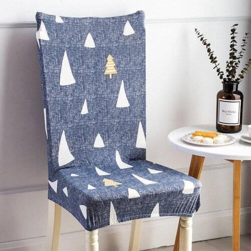 Korean Style Elastic Chair Protector Slipcover Kitchen Dining Chair Seat Cover Removable Dustproof Decorative Chair Seat Case