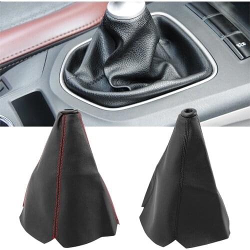 PU Leather Car Gear Shift Collars Cover Auto Accessories for Mitsubishis ASX Lancer Pajero Outlander EX Eclipse Cross