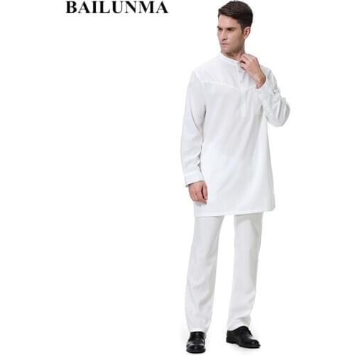 Fashion Muslim Sets islamique men turkish clothes pants muslimah wear moslim man saudi arabia muslim clothing for men