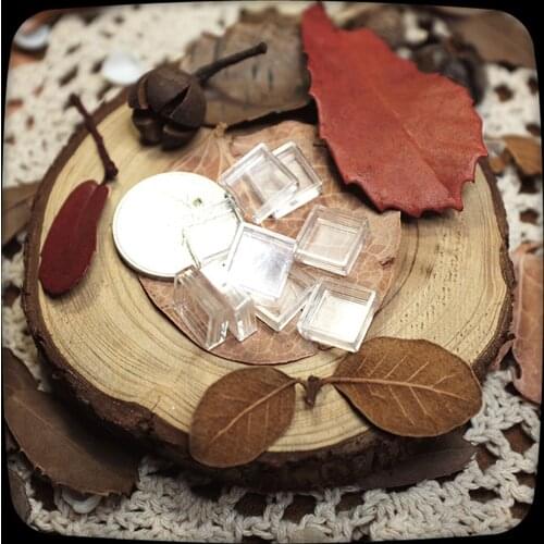 50pcs 0.5ml Clear Watercolor Paints Half Pans Artist Student Beginners DIY Mini Art Painting Paints Tins Box Palette Paints Box